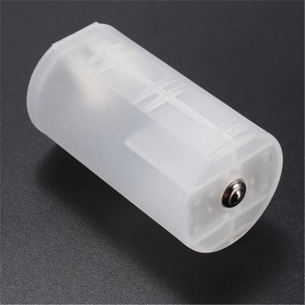 Adaptador de conversión de soporte de batería de tamaño de celda AA a D, estuche convertidor de conmutador, nuevo, 1 pieza, 2 piezas