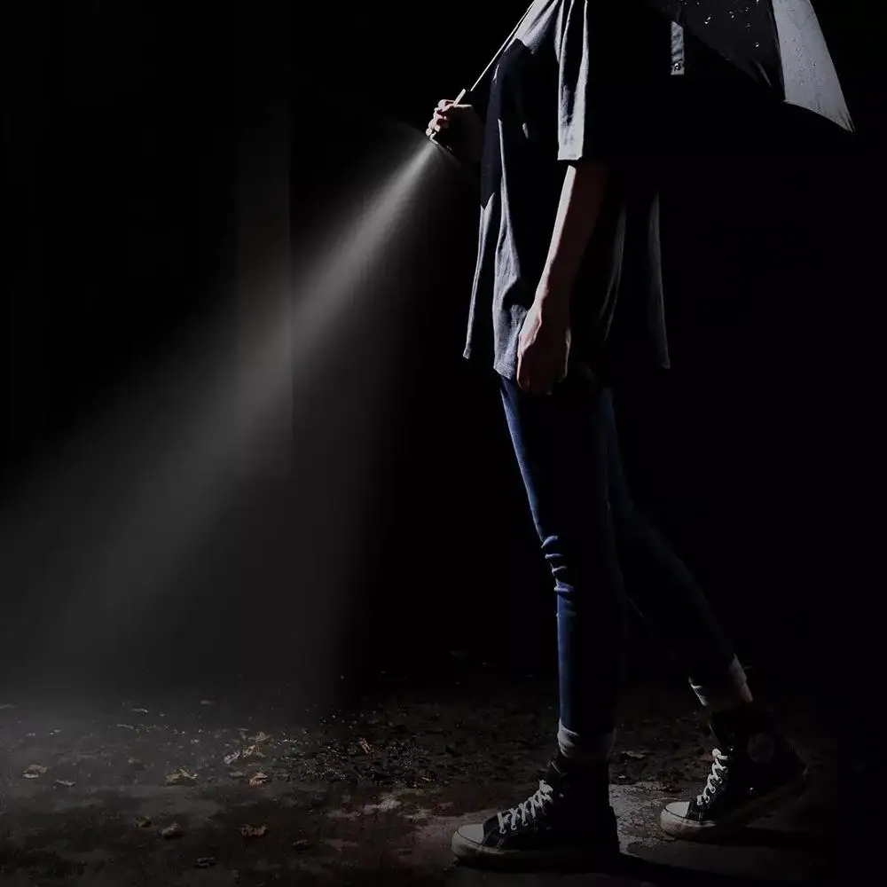 90Fun 8K التلقائي مظلة قابلة للطي العكسي Led مضيئة يندبروف مقاوم للريح مظلة UPF50 + مكافحة الأشعة فوق البنفسجية إلى youpin