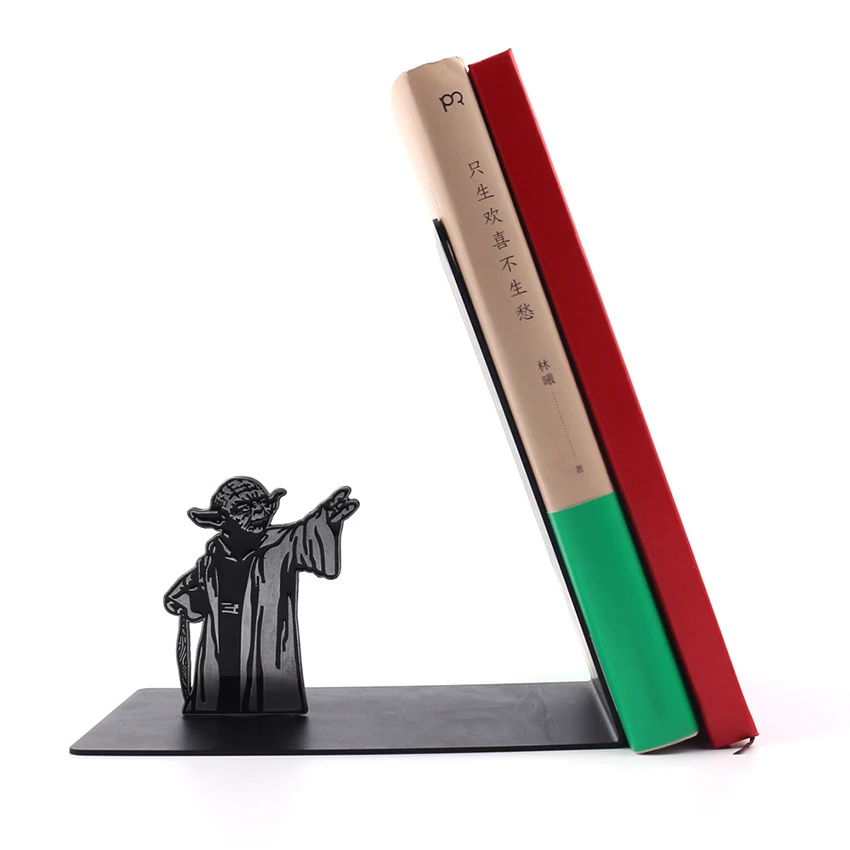 Decorative Metal Bookend for Reading, Bookshelf for Bedroom, Library, Office, School Book Display, Desktop Organizer