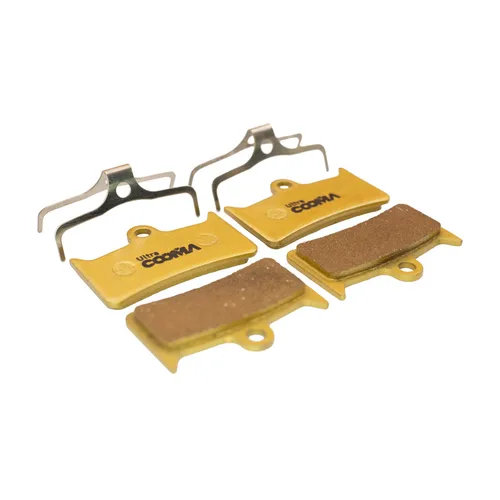 Imagen 2 del producto Pastillas de freno de disco de bicicleta para pinza hidráulica Hope Tech Evo V4, 4 pares, totalmente de metal dorado, clase Ultra