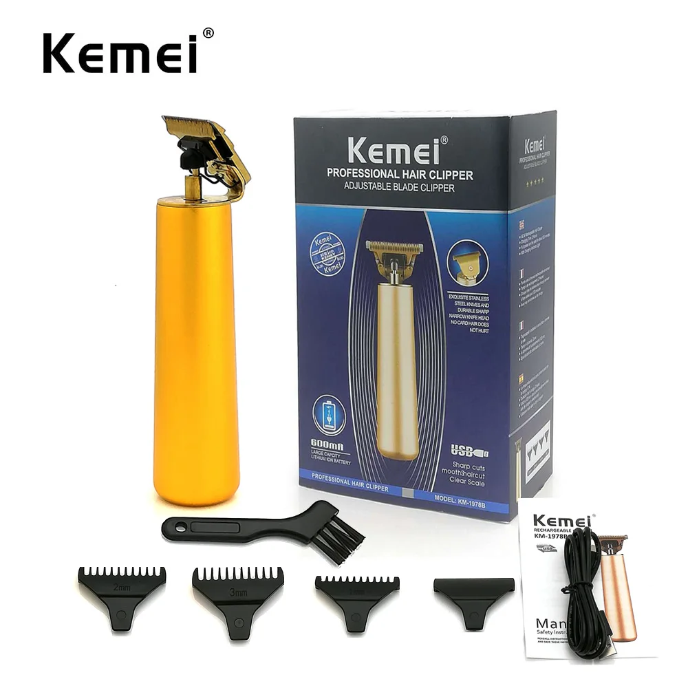 

Kemei Hair Clippers Professional Electric Hair Trimmer Barber Clipper Beard Trimmer Rechargeable Electric Trimmer