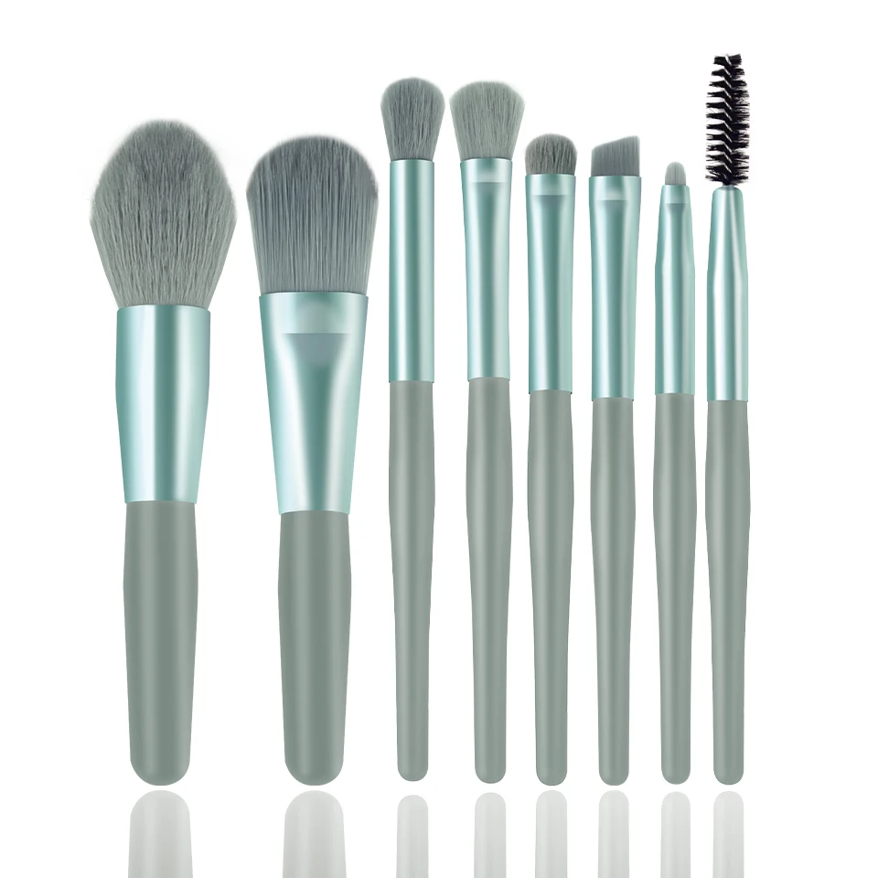 NEWCOME 8-teiliges Make-up-Pinsel-Set für Puder, Foundation, Lidschatten, Bildhauerei, Eyeliner-Pinsel, Lidschatten-Set, Pinsel