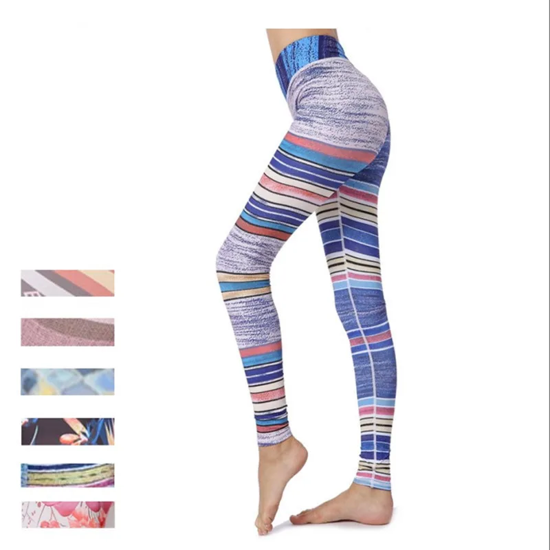 Cusotm Inkjet Pattern Sublimation Sports Pant Fitness Yoga Pants