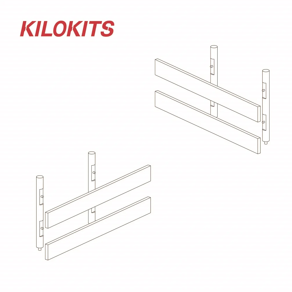 Kit de construcción de valla dividida de plástico, accesorios sin pintar para Dioramas agrícolas, diseño de ferrocarril, 5 uds., 1/35