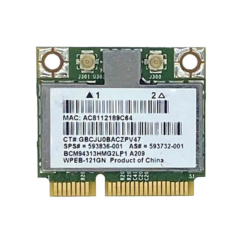 Broadcom 4313 Wifi Card 593836-001 Bcm94313hmg2lp1 Dm1 Dm2 Dm3 Dm4 Mini 110 G72 Dv7 150mbps Wireless For Laptop 802.11bgn