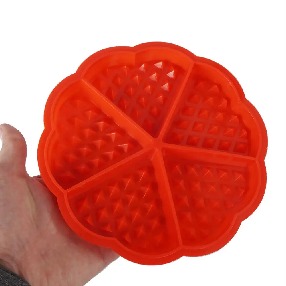 Heart Shape Waffle Mold 5-Cavity Silicone Oven Pan Baking Cookie Cake Muffin Cooking Tools Kitchen Accessories Supplies 10344250