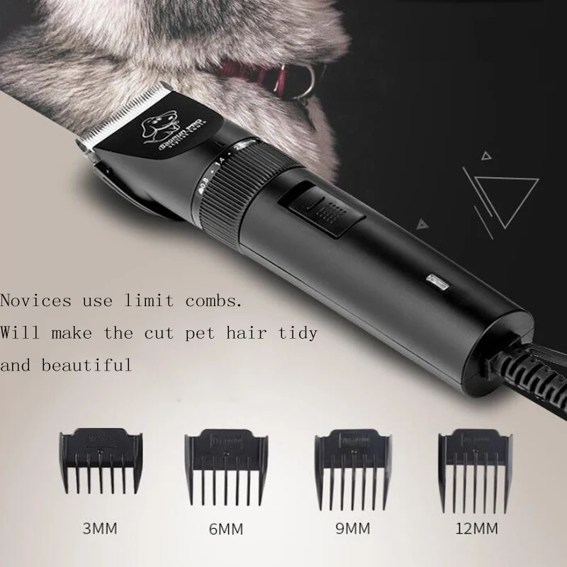 New High Power Professional Electric Pet Hair Clipper Cat Dog Hair Trimmer Grooming for big dog Animals Haircut Shaver Machine