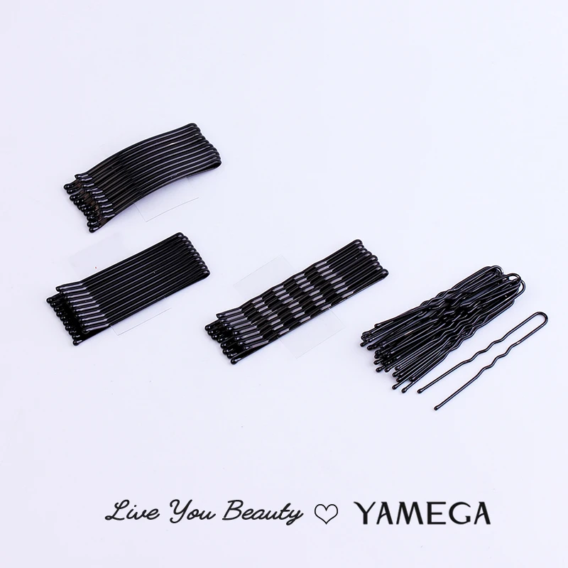 8/20Pcs/Lot U Shape Hair Clips Bobby Pins  Bride Hair Styling Accessories Black Jewelry Hairpins Metal Barrettes for Women Girls