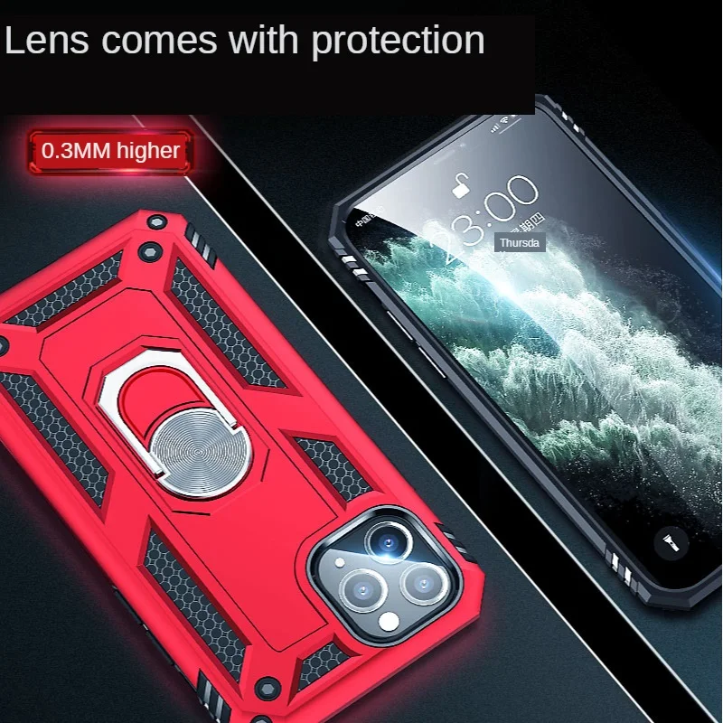 Armor Shockproof Case For Samsung Galaxy A21S A31 A11 A10 A21 A51 A41 A71 A50 A30S M21 M31 S20 Plus Note 10 Lite Ring Car