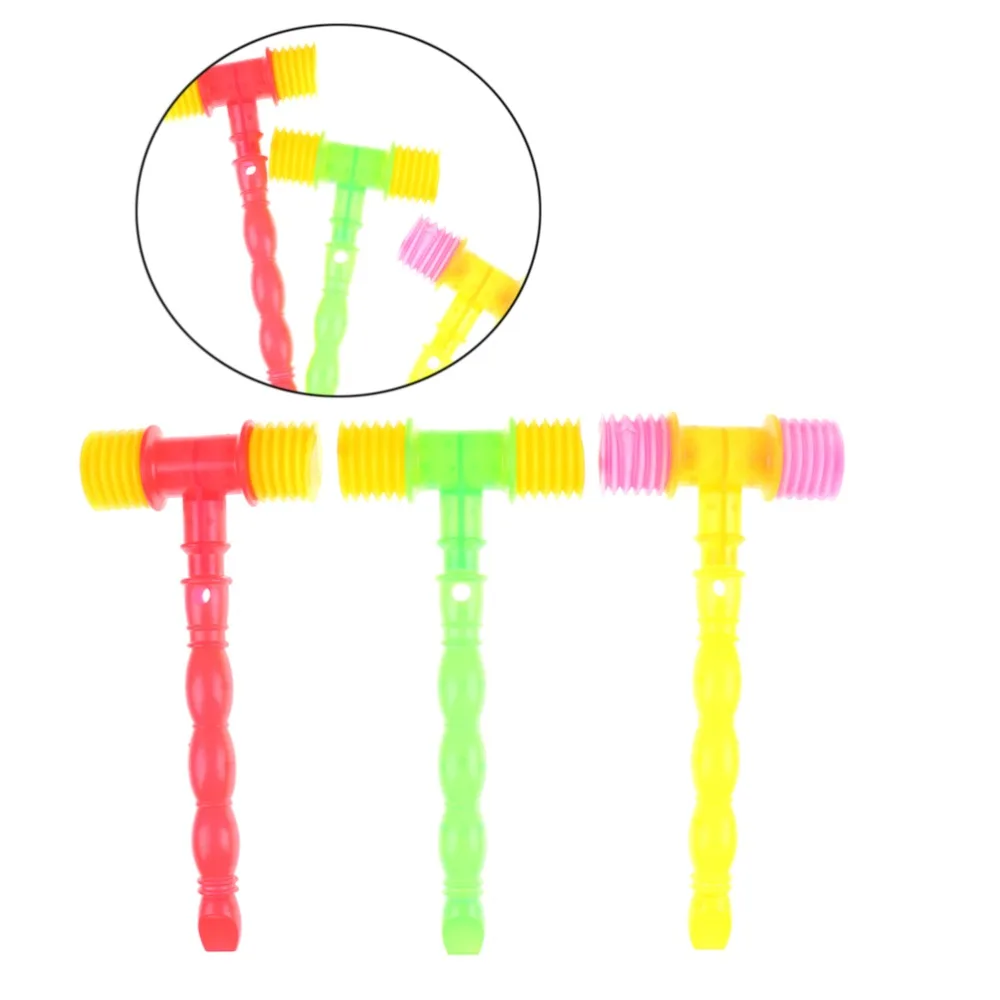 25cm bambino formazione bambino bambini maniglia martello di plastica fischio giocattoli per bambini creatore di rumore giocattoli divertenti