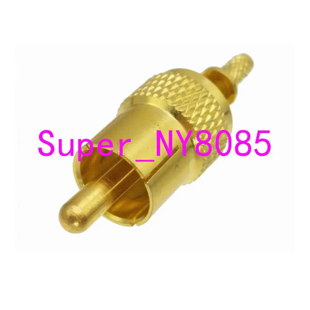 Conector RCA macho, engarce RG174 RG316 LMR100, cable recto