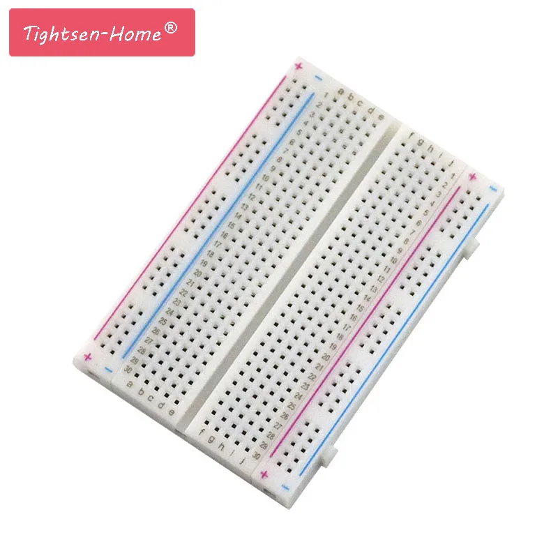 10pcs Quality mini bread board / breadboard 8.5CM x 5.5CM 400 holes Transparent/White DIY Electronic experimental Universal PCB