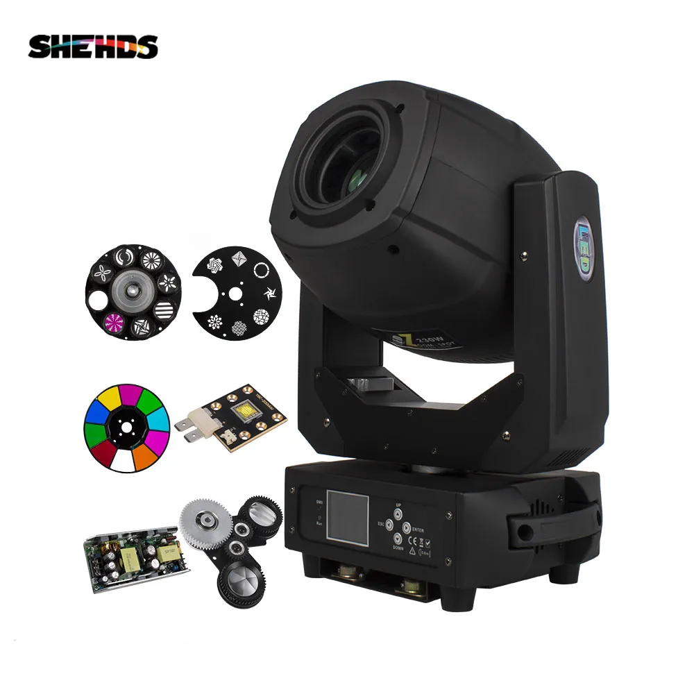 230W LED Lyre Moving Head Light 6/18 Channel Spot Beam Light DMX512 DJ Party Bar Show Stage Effect Machine Night Club Wash