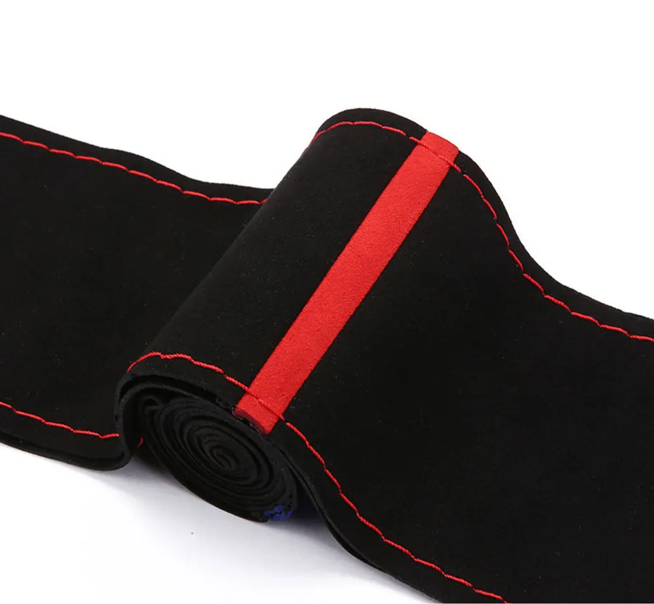 Pelz Lenkrad Abdeckung Für Auto Universal 38 cm Geflochtene Auto Lenkrad Schutz Abdeckung Leder Anti Slip Innen Teile – Detail 13