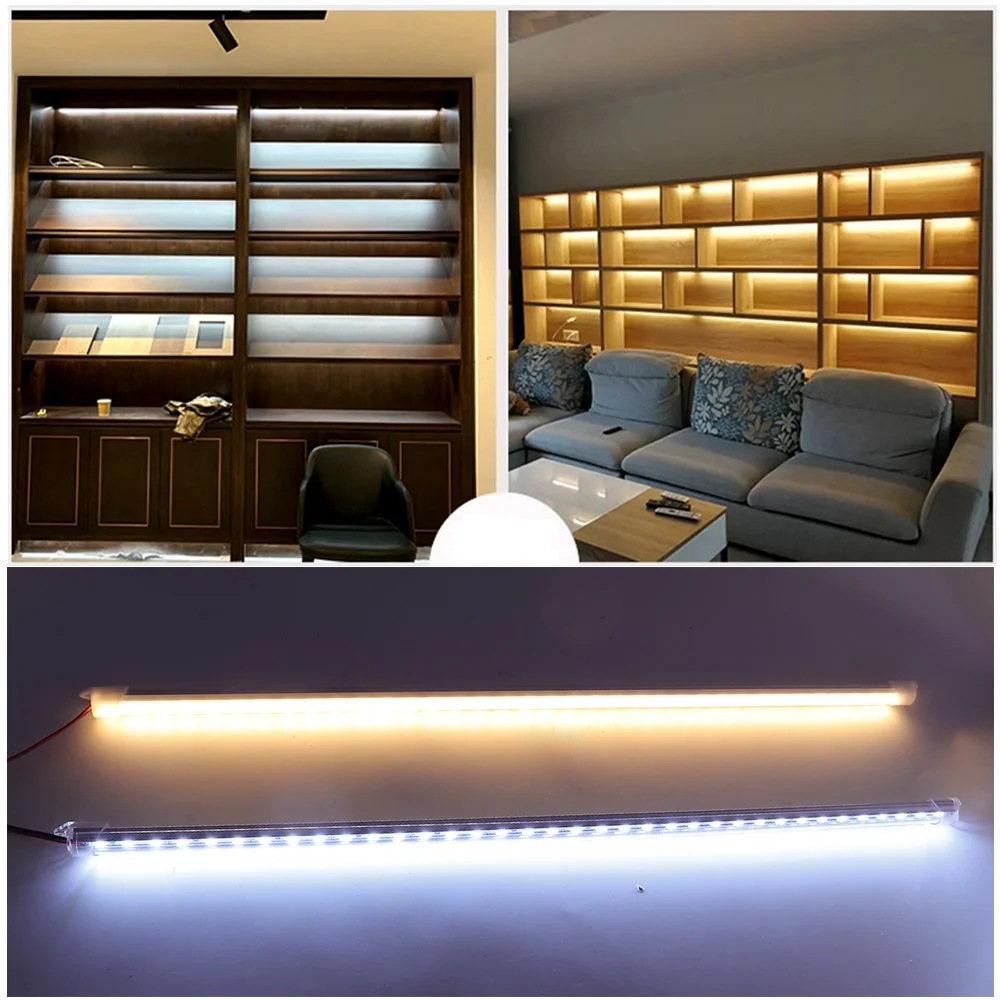 DC 5V USB LED Bar Lights with Switch 35 40 50cm LED Rigid Strip Light 3000K 4000K 6000K for Room Kitchen Under Cabinet Lighting