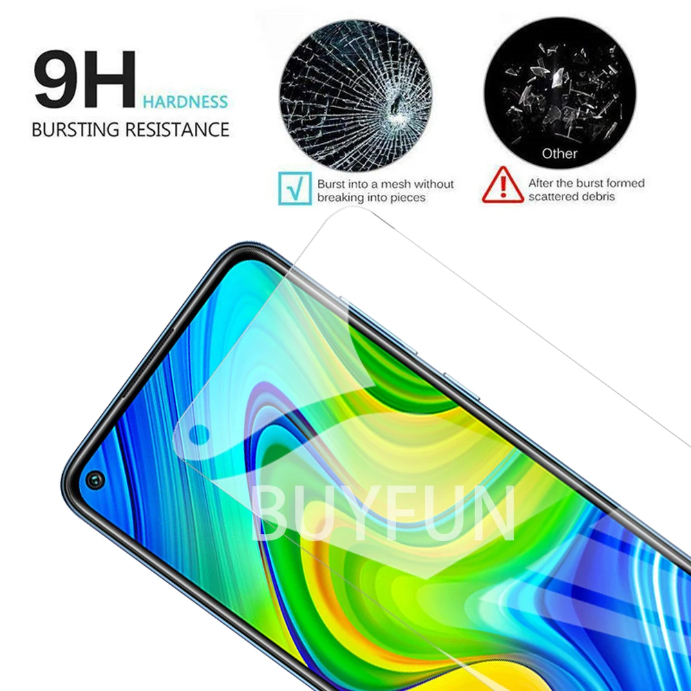 1-3 قطعة غطاء الشاشة الزجاج ل Xiaomi Redmi ملاحظة 9 شفافة زجاج الأمان المقسى فيلم ل Xiami Redmy Note9 واقية غلاس