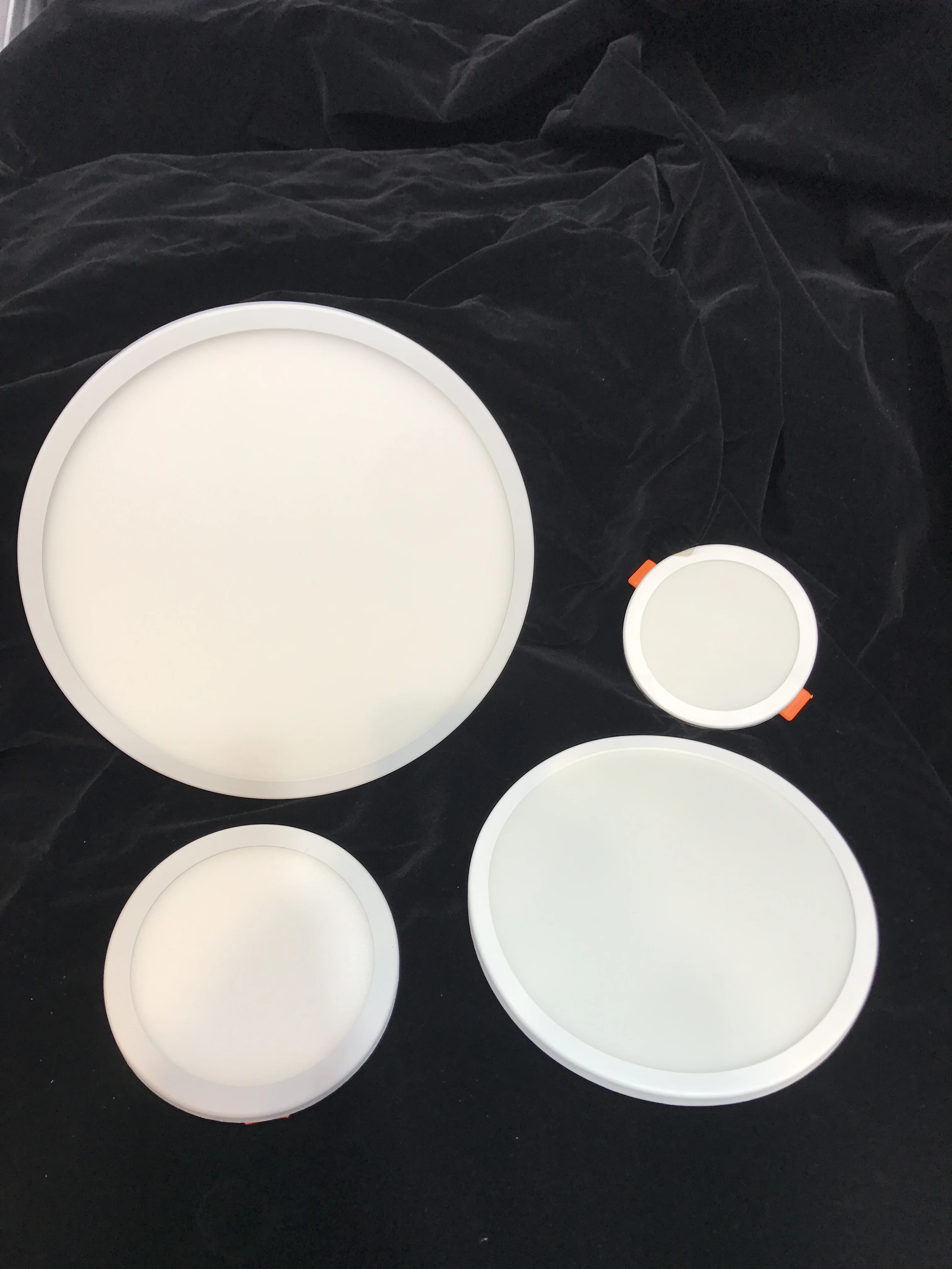 Panel de luz LED redondo ultrafino, luz empotrada de techo para baño interior, AC85-265V, 6W, 8W, 15W, 20W