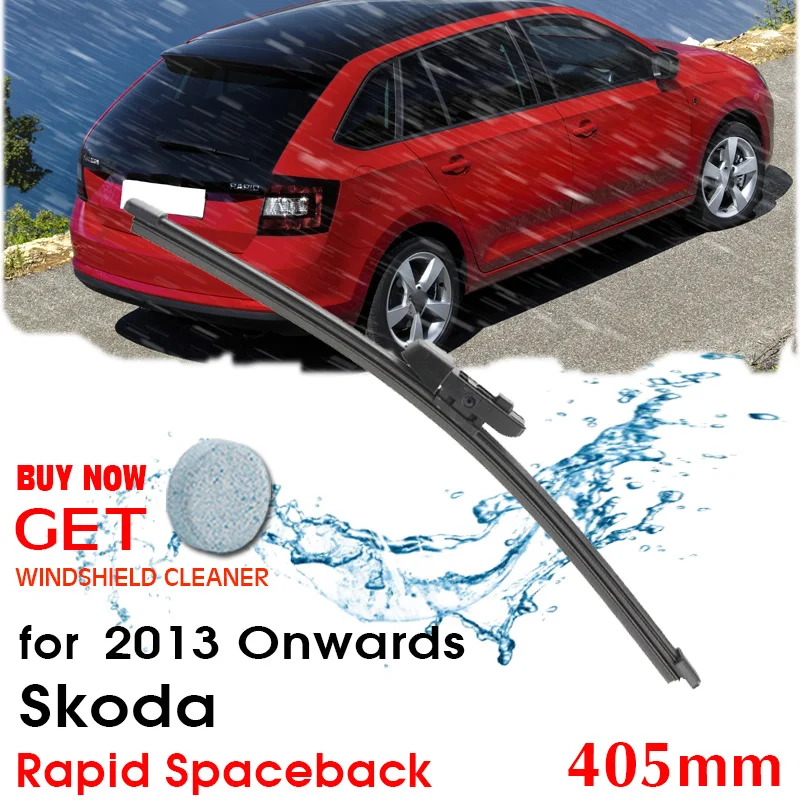 

Car Wiper Blade Rear Back Window Windscreen Windshield Wipers Auto Accessories For Skoda Rapid Spaceback 405mm 2013 Onwards