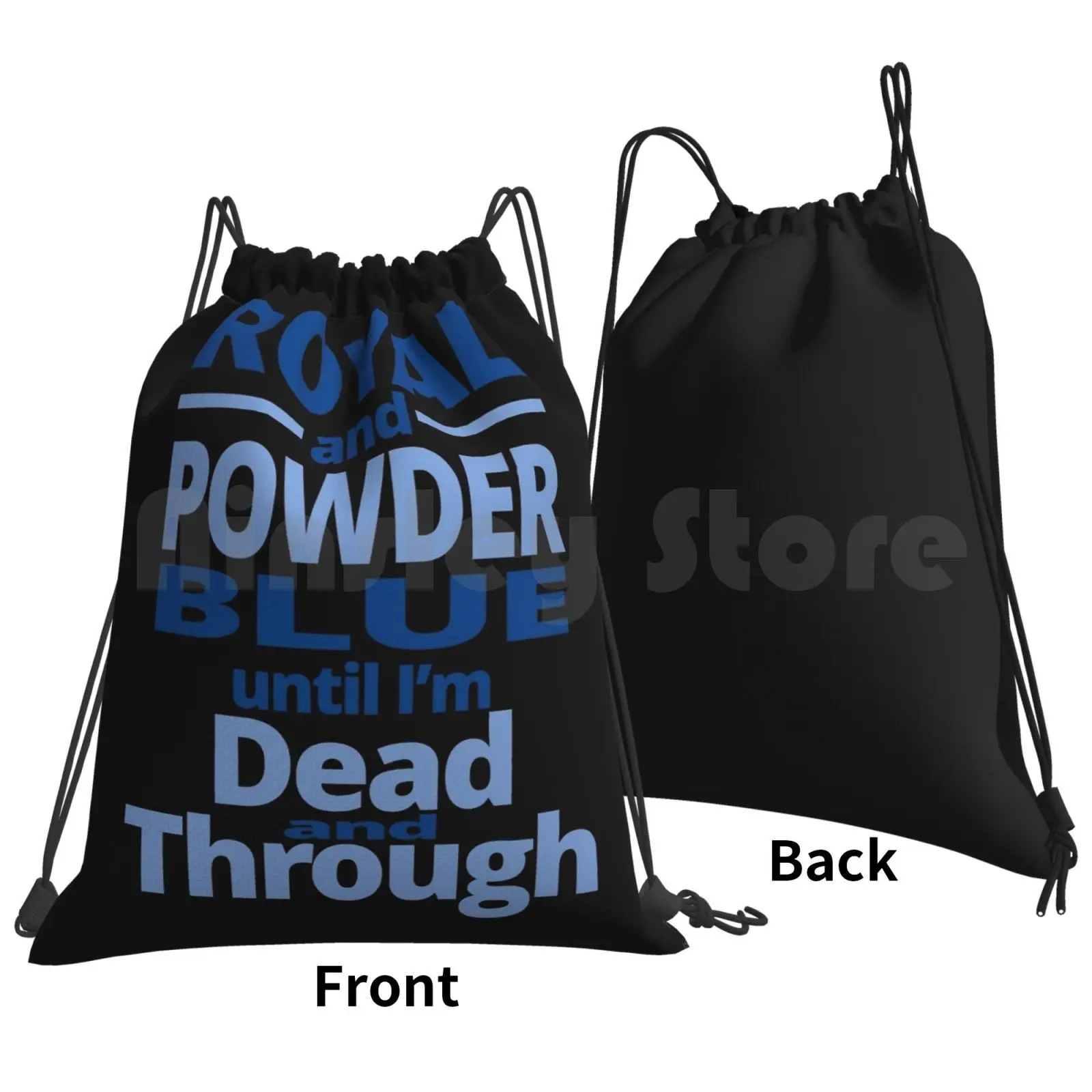 Royal And Powder Blue Backpack Drawstring Bags Gym Bag Waterproof Sports Sport Sports Sports For Men Sports For Kids