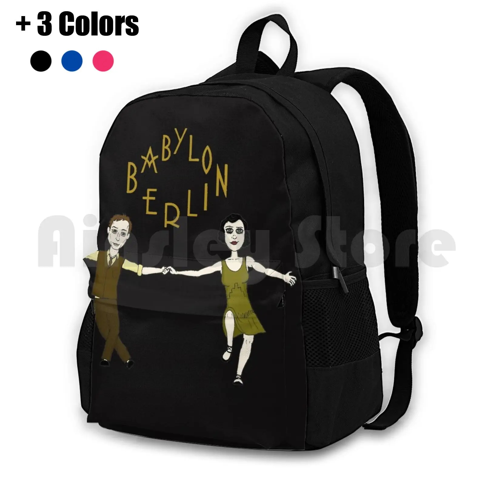 Babylon Berlin Outdoor Hiking Backpack Waterproof Camping Travel Babylon Berlin Berlin Series Tv Show Movies Films Cine Nerd