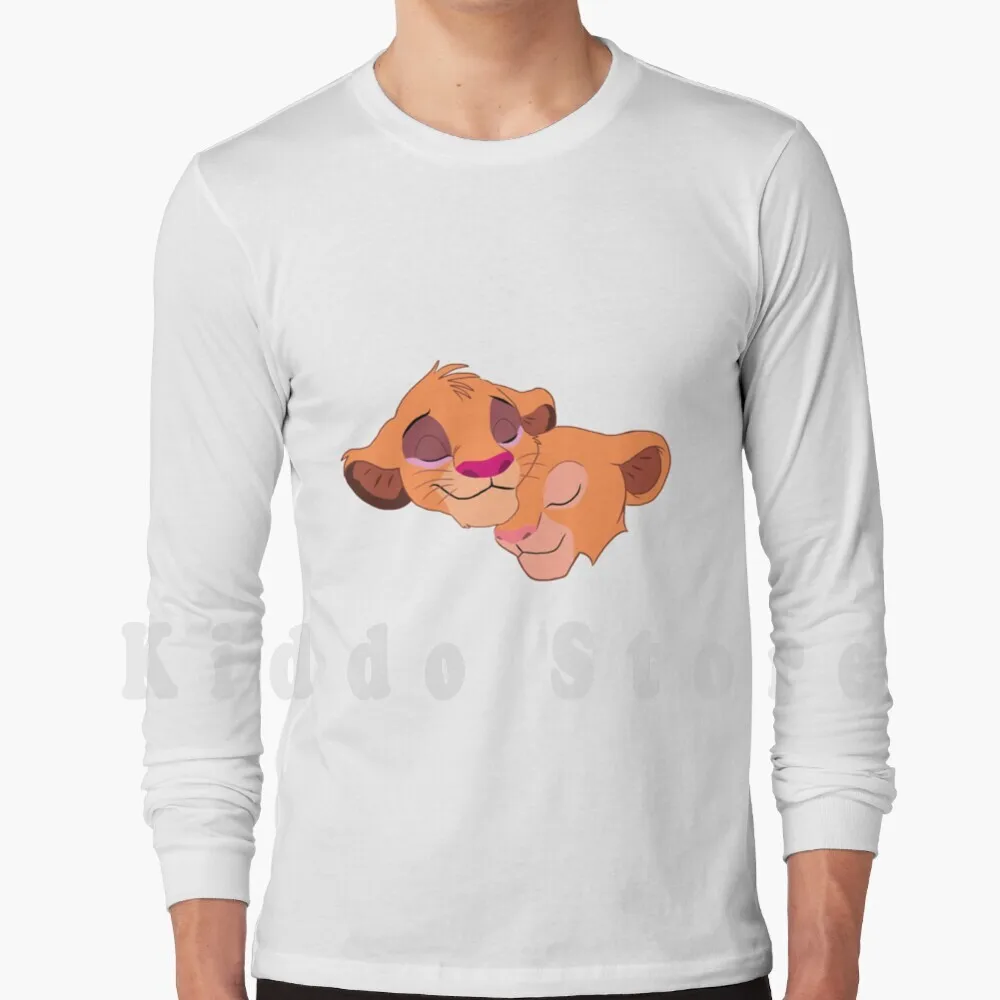 Sudadera con capucha de Simba y Nala, manga larga, Simba Nala, Rey León, Love Comfort Edit, Cute King Queen Zionic