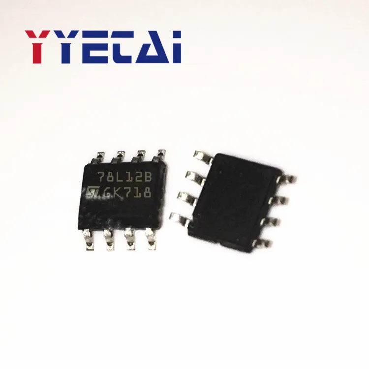 TAI 5PCS 78L12B L78L12ABD13TR SOP8 new three-terminal regulator tube chip