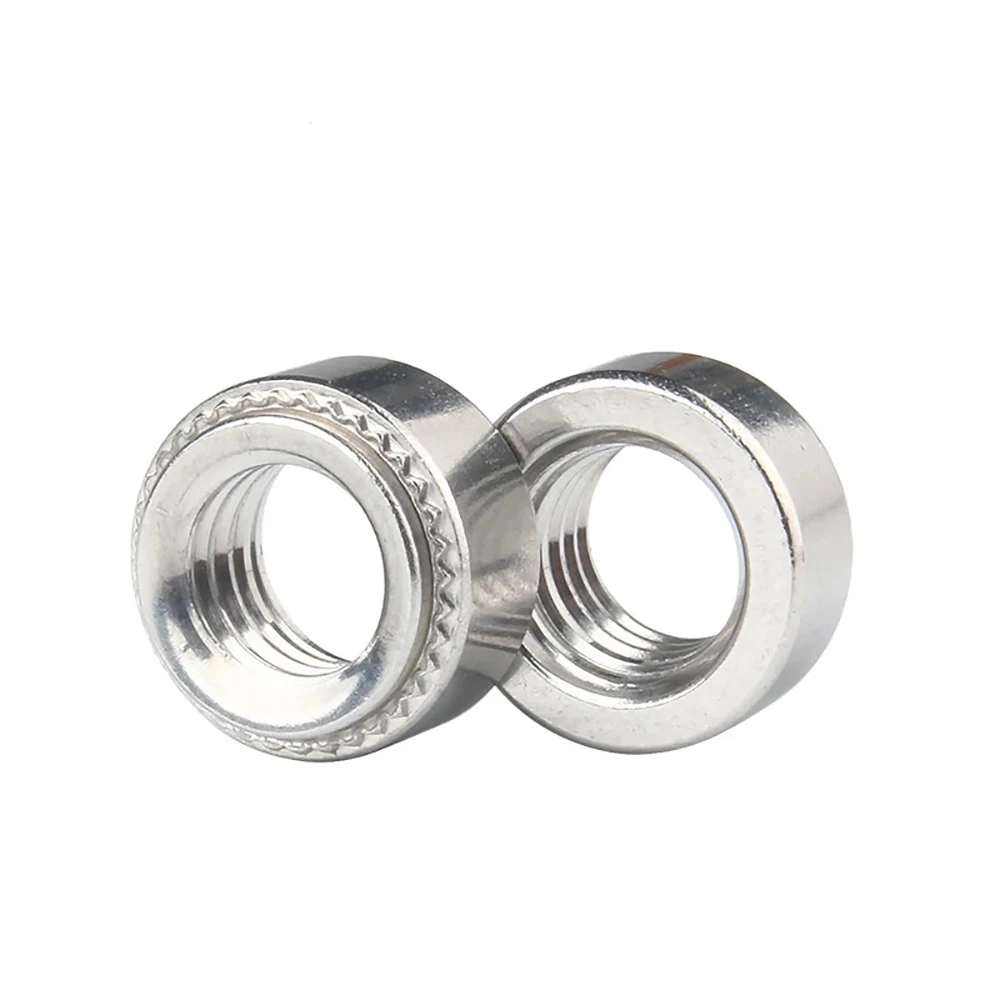 M2~M10 SUS304 Stainless Steel Self-Clinching Nut Sheet Thickness 0.8mm 1.0mm 1.2mm 1.4mm 2.3mm 3.2mm Insert Nut Press Rivet Nut