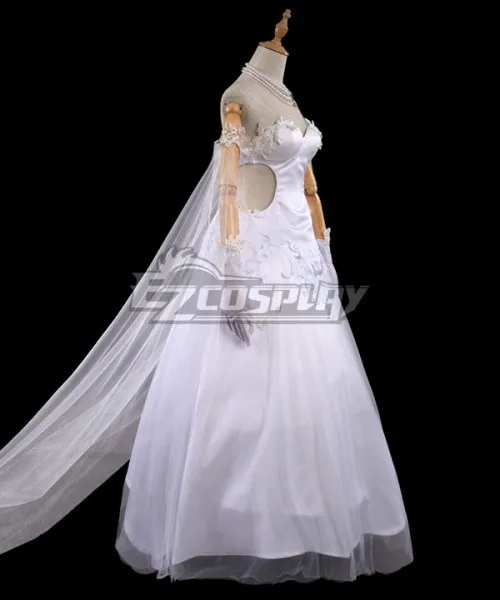 Fate Grand Order Avalon Celebrate Saber Artoria Pendragon Dress Wedding Bride Skirt Party Halloween Cosplay Costume E001