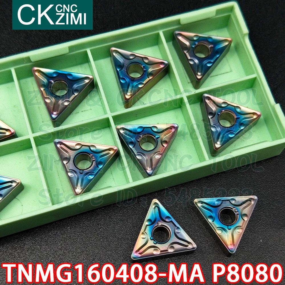 TNMG160408-MA P8080 TNMG 160408 MA P8080 wkładki z węglików spiekanych zewnętrzne narzędzia tokarskie CNC frez narzędzia do tokarki do stal nierdzewna