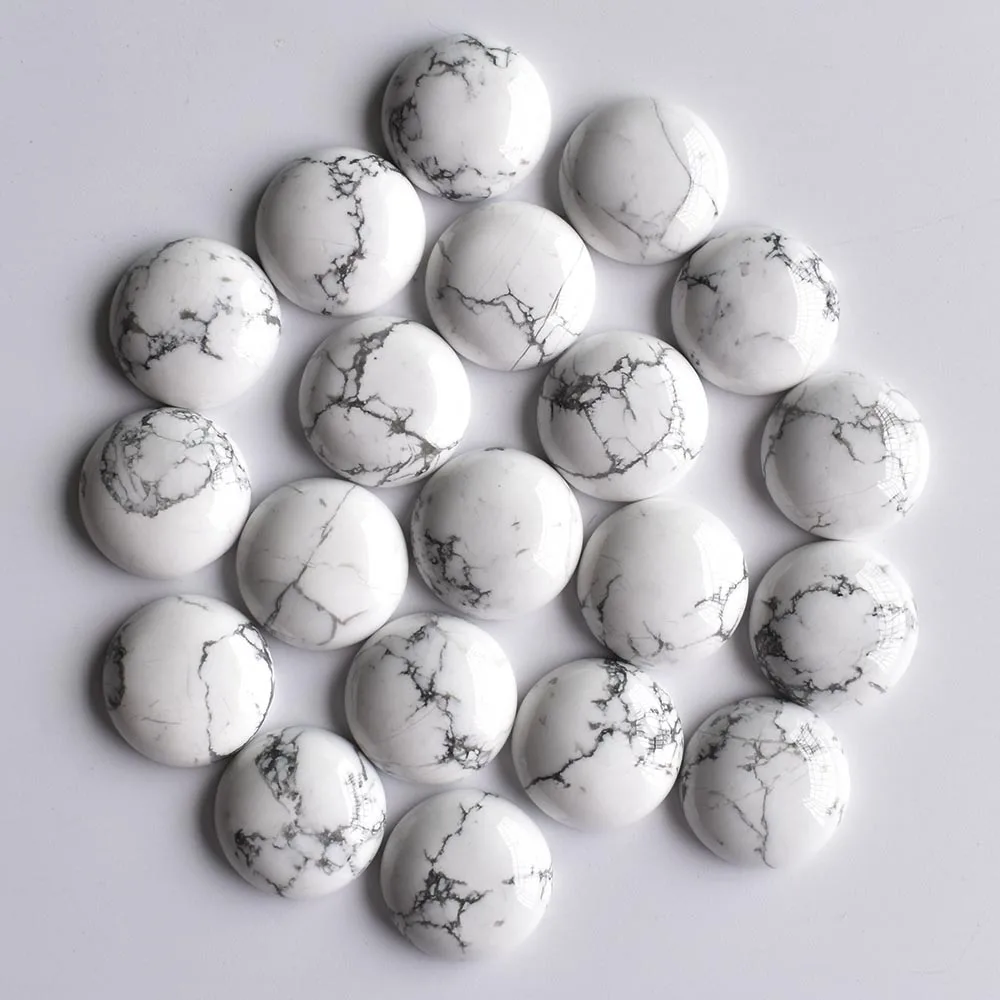 Großhandel 24 Stück/Los Bestseller Hochwertige Opal-Malachit-Tigerauge Naturstein Gemischte Runde Cabochons 20mm Kostenloser Versand – Detail 13