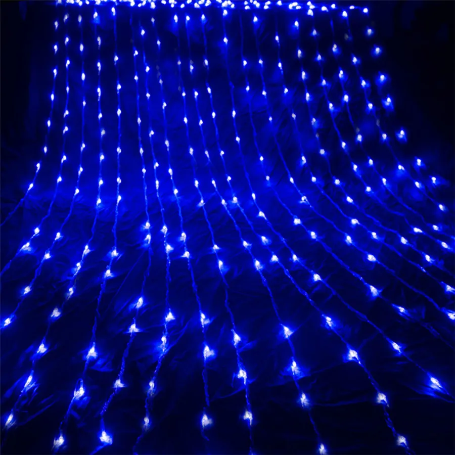 BEIAIDI 3X3M 6X3M Waterfall Curtain Icicle LED String Light Meteor Shower Rain String Garland Christams Wedding Holiday Lighting