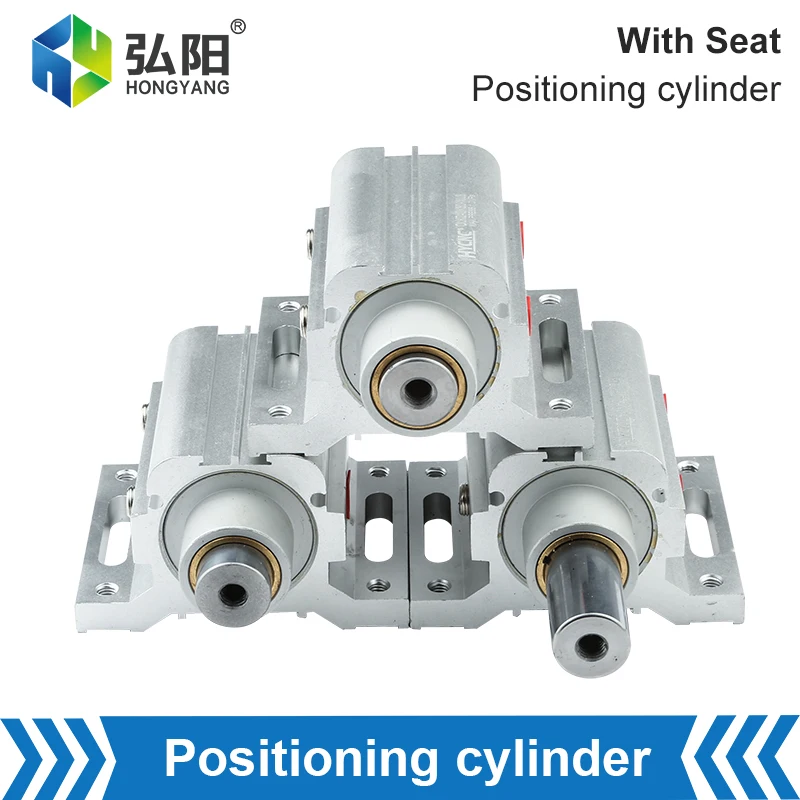 1PCS Automatic Loading And Unloading Positioning Cylinder Compressed Air With Seat Cylinder Stroke 30mm Pneumatic Components