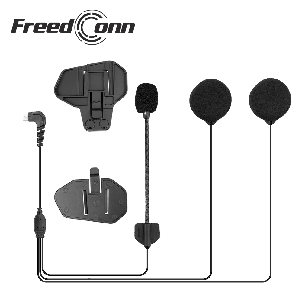 FreedConn Brand 5 Pin 2 in one Cable Headphone & Microphone for R1/R1 Plus with Clip