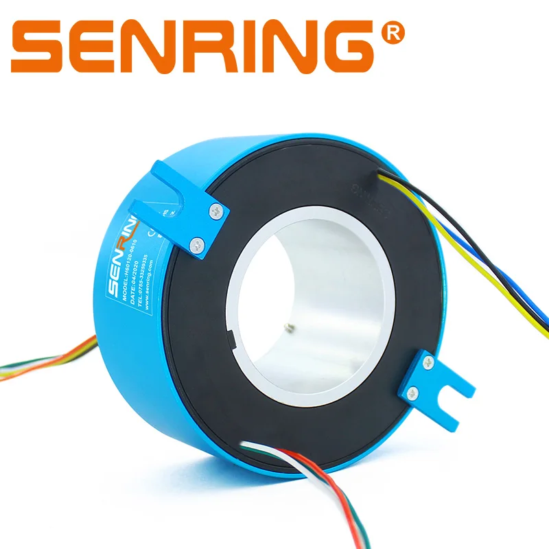 best price of New through hole slip ring inner size 30-60mm OD 120mm 6 wires 10A senring over 10 years manufactory