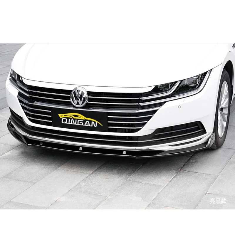 New 3 Pcs car front bumper lip spoiler splitter diffuser ABS color body kit for Volkswagen Passat CC ARTEON 2019+