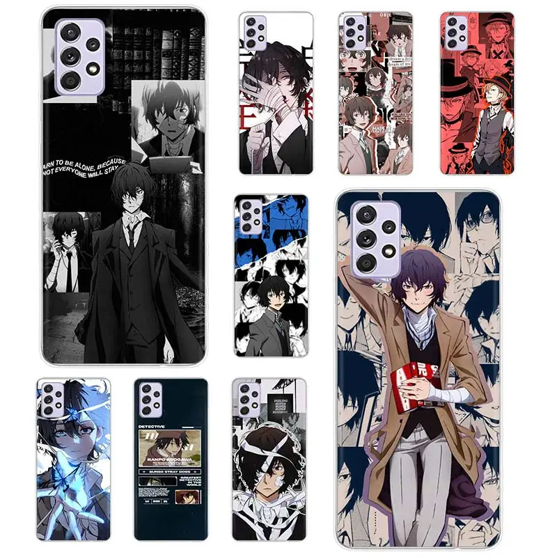 Japan Anime Bungou Stray Dogs Phone Case For Samsung Galaxy A14 A15 A13 A12 A54 A55 A53 A52 A34 A35 A33 A32 A24 A25 A23 A22 A04S