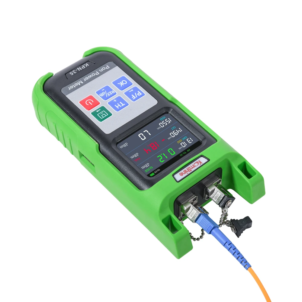 Imagem -06 - Komshine Fibra Óptica Power Meter Pon Network Tester com Apc ou Upc Connector 1310 1490 1550nm