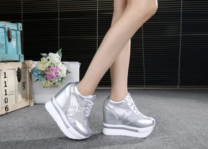 ladies wedge sneakers high top casual shoes women platform sneakers women shoes trainers women footwear heels zapatillas mujer