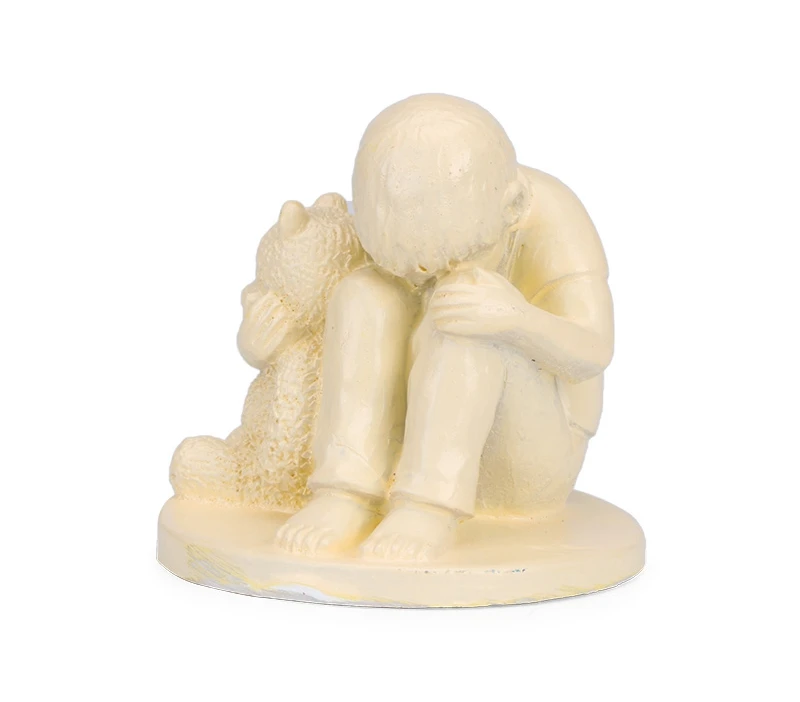 resin figure mental psychological sand table game box court therapy Sad and lonely children are autistic