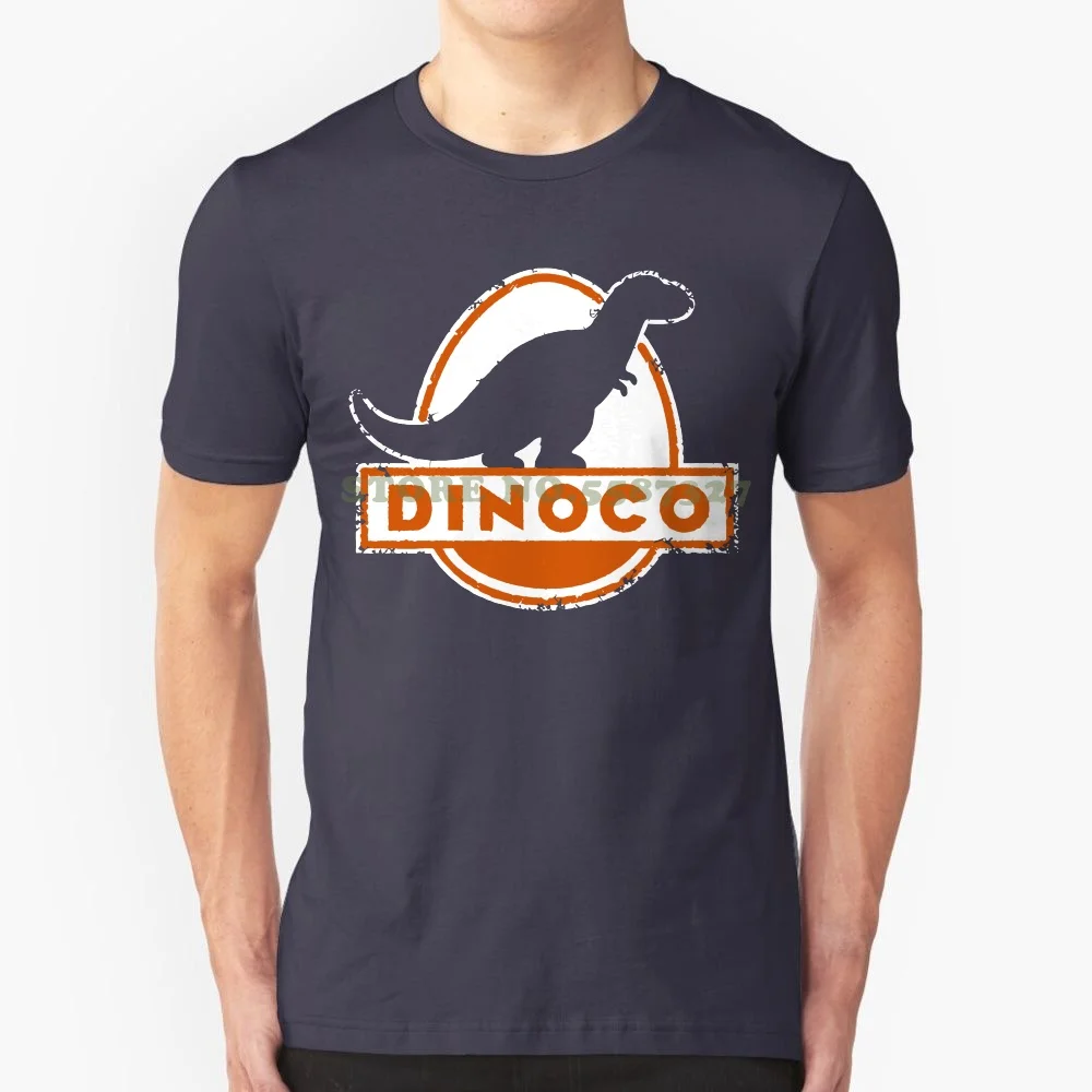 Dinoco Logo Ii T Shirt Oil Company Petrol Gas Station Toy Cars Story Tankstell Tee Shirts Men O-Neck Tees