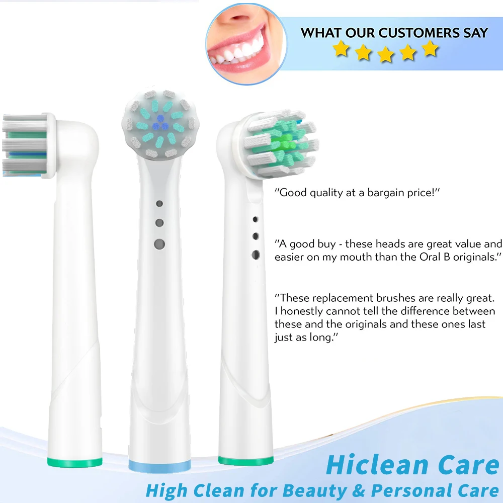 4 قطعة لينة استبدال فرشاة الأسنان رؤساء مع قبعات ل أورال-B فرشاة الأسنان رؤساء مسبقا الطاقة/برو الصحة فرشاة الأسنان الكهربائية رؤساء