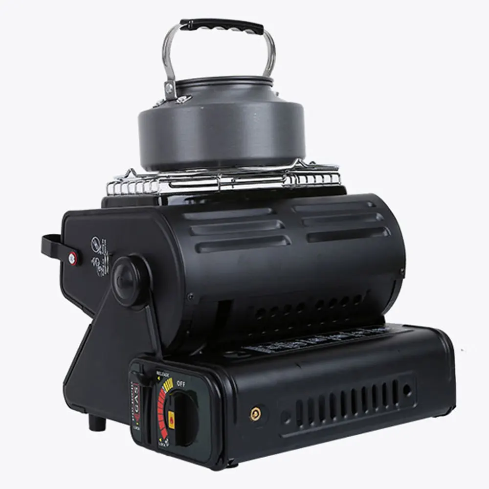 ポータブルキャンプ用ガスストーブ,屋外用調理器,ガソリンまたはガスヒーター