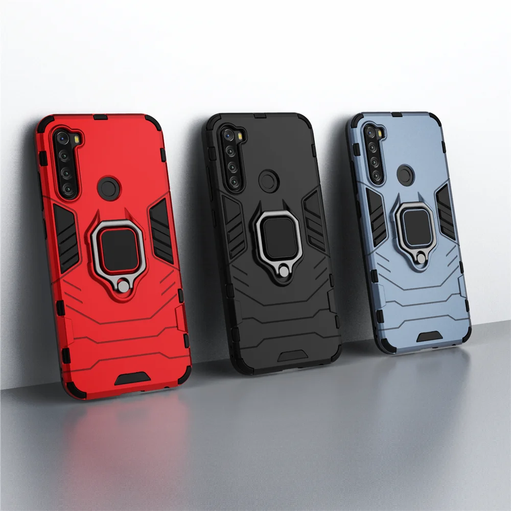 Shockproof Armor Case for Xiaomi Redmi Note 8T Case Ring Holder Stand Phone Cover for Xiomi Redmi Note 8T 8 T 11 Pro 10 9 9s 7 5