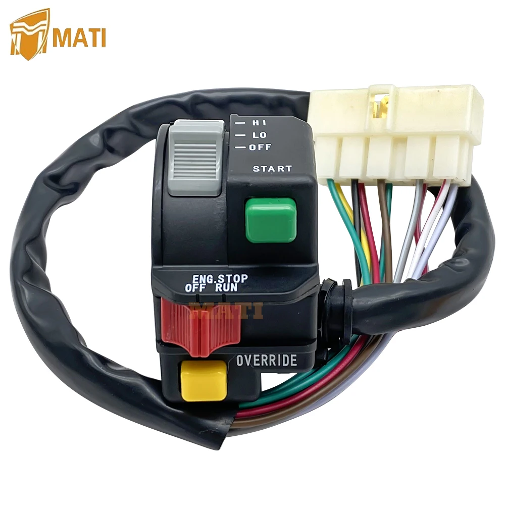 Mati Left Handlebar Switch Start Stop Override Headlight 4110205 for Polaris ATV Big Boss 400L 500 Magnum 425 Sportsman 400