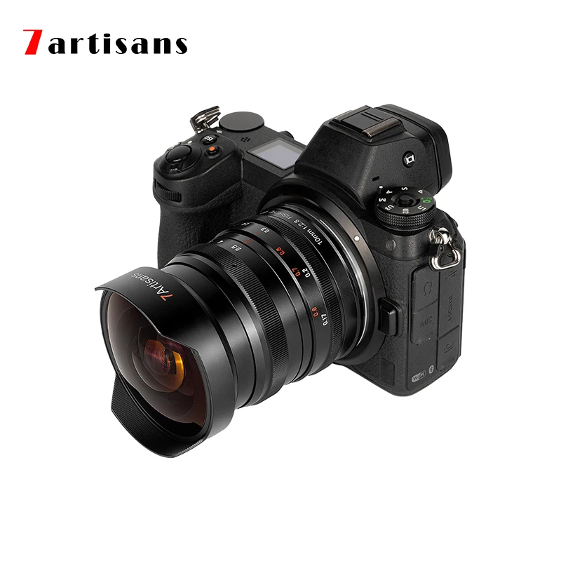 7Artisans 10mm F2.8 fisheye Manual Focus MF Cameras Lens Full Frame for Sony E Mount Nikon Z Canon RF R EOS R Leica L Sigma