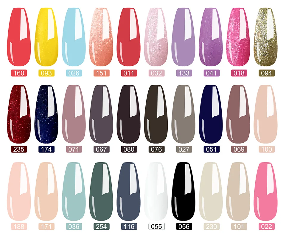 OXXI 8ml Semi-Permanent Nagellack 60 Farben Semipermanenter Nagellack Maniküre UV-Gel Emaille Abziehbarer Lack Hybrid Gellac Neu – Detail 7