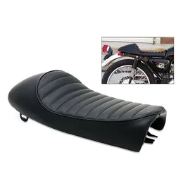 Motorcycle Black Hump Brat Seat Cafe Racer Vintage Cushion Saddle Replacement for Honda CB CB200 CB350 CB400SS CB500