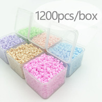 2.6mm/1200pcs/Box Packing Hama Beads Easy to Store For Kids Perler Iron Beads Fuse Handmade Gift Children Toy