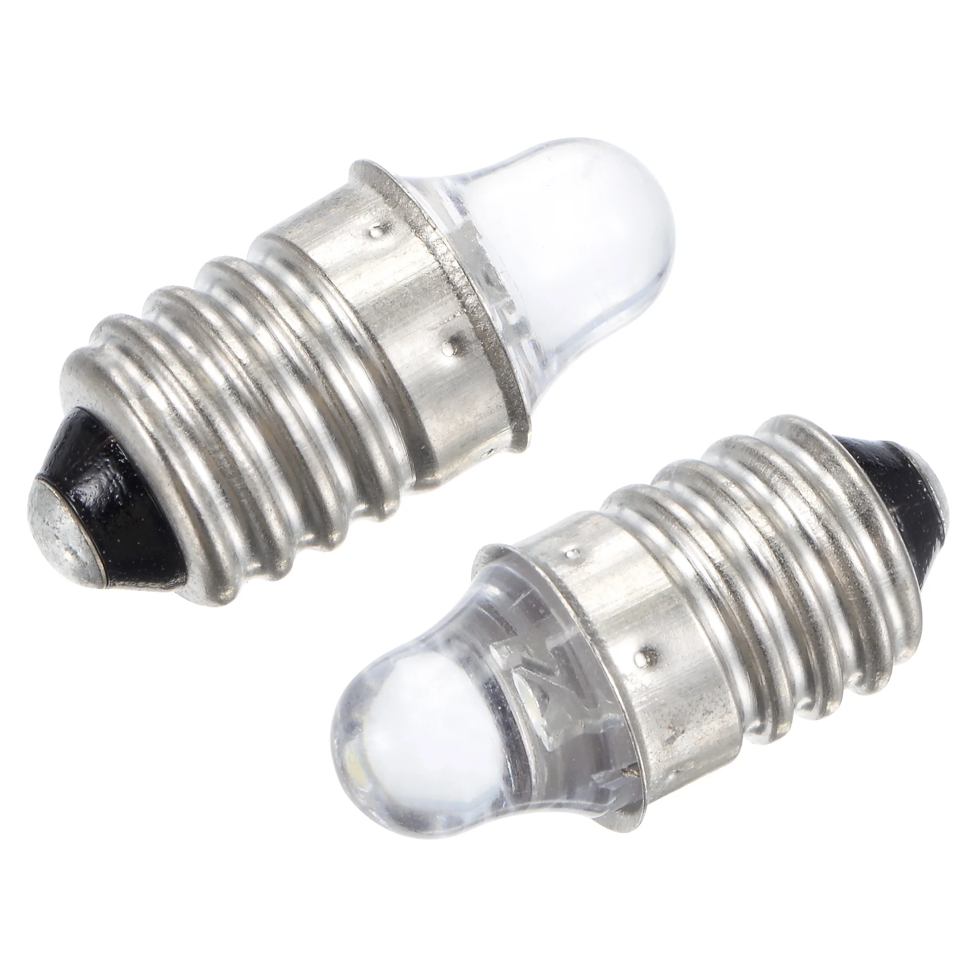 5Pcs E10 Screw Base LED Flashlight Bulbs DC 3V White Light Mini Lamps Miniature LED Bulb for Equipment Indicators Signal Lights