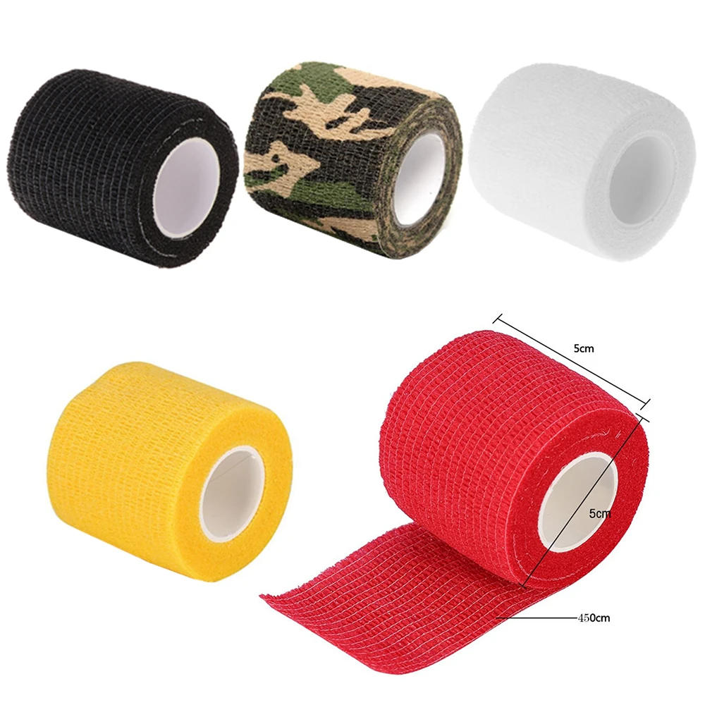 1Pc Disposable Self Adhesive Elastic Bandage for Handle Non-Slip Tattoo Machine Grips Cover Wrap Tape Permanent Tattoo Supplies